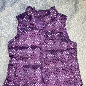 LANDS’ END | Kids Purple Heart Puffy Vest